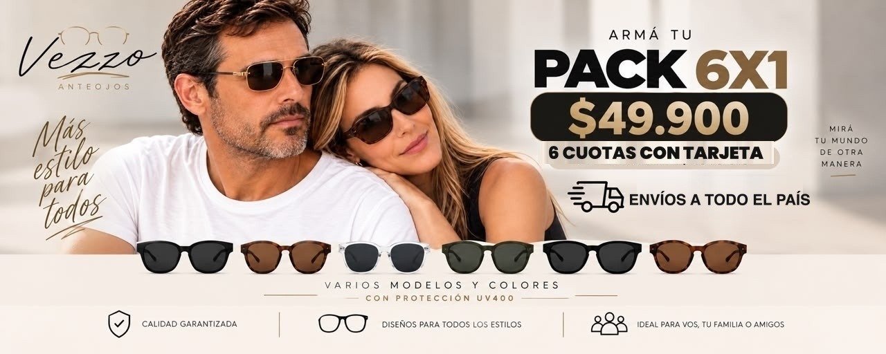 Armá tu Pack 6x1 — 5% de descuento con transferencia o depósito bancario, envío a todo el país