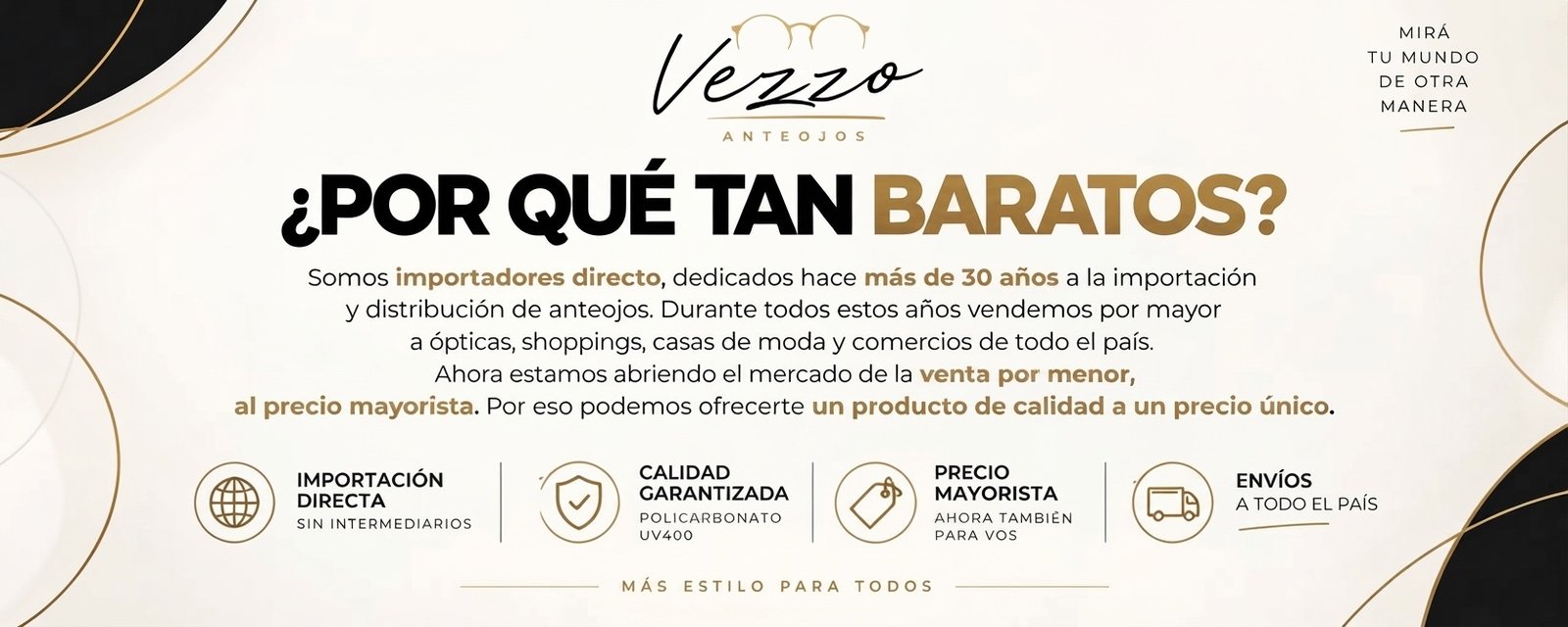 ¿Por qué tan baratos? Importación directa, más de 30 años en el rubro, precio mayorista para vos